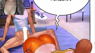 ���ხრობის და cachondeandome ერთად anime Mi tia თავი 8